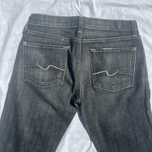 Seven for all mankind Bootcut QC black denim cut#711575 Size 27 - Picture 8 of 15
